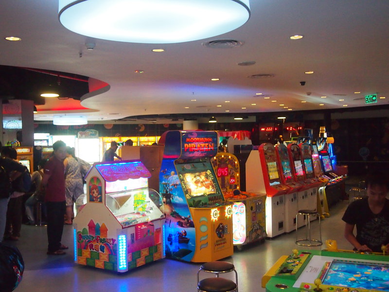 Arcade within a mall