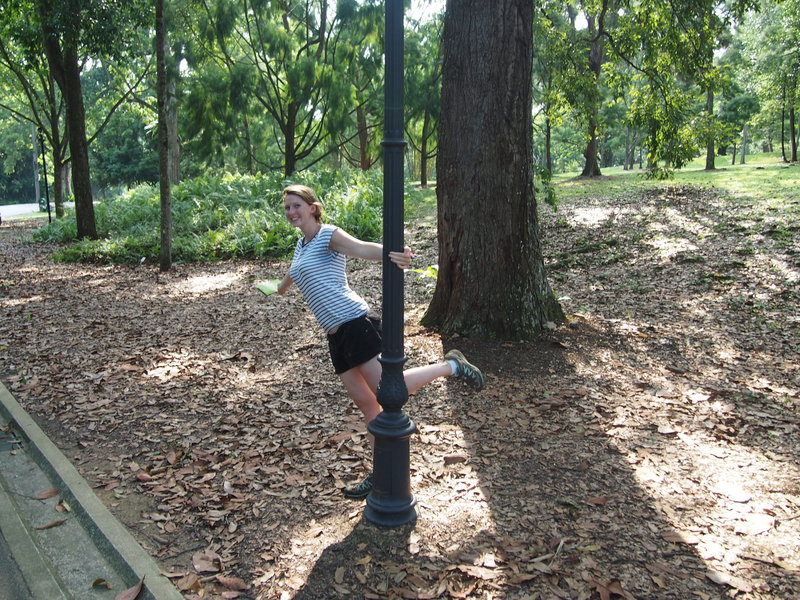 Swinging at the Botanical Gardens