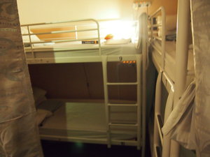 Our beds in the dorm