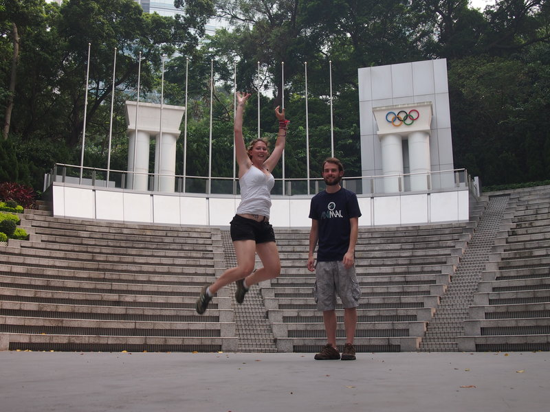 Ben wouldn't jump, Olympic stadium!