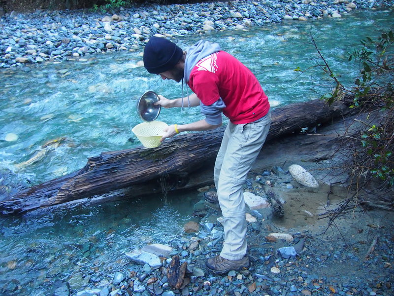 Panning for gold!
