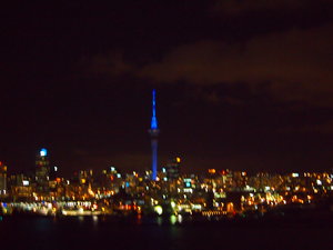 Auckland skyline at night