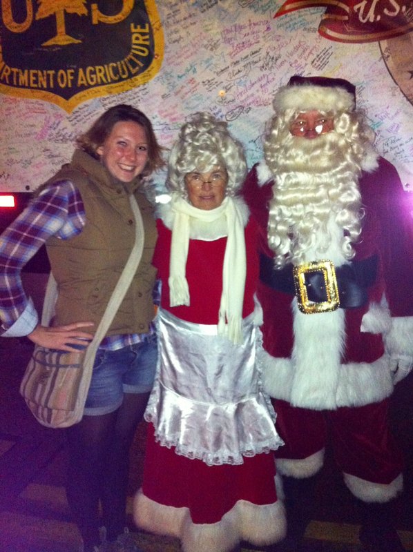 Lauren, Santa and the Mrs