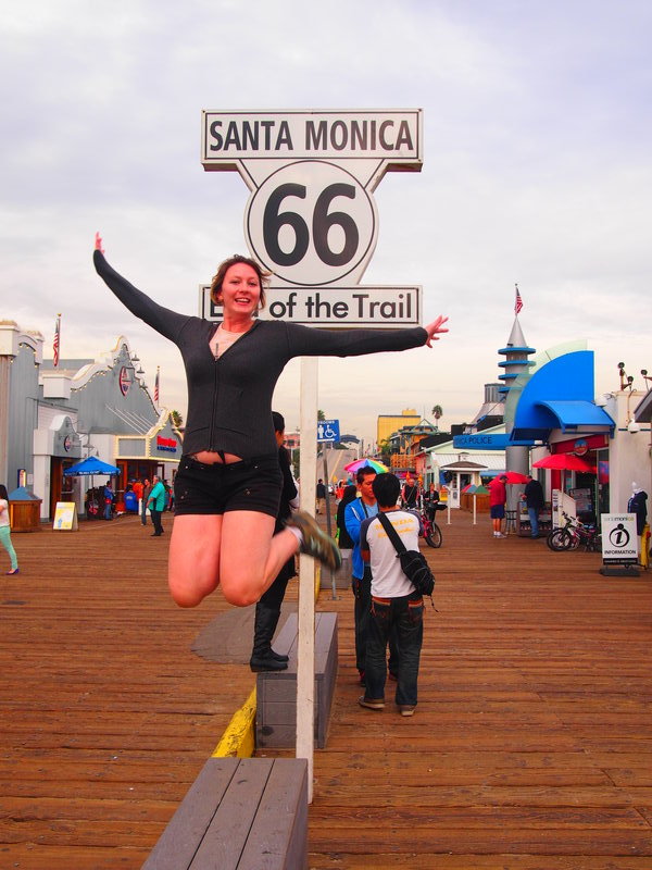 Santa Monica Pier end of the 66