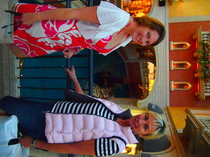 Lauren and Susan at the Grande Canal, Venice in Vegas