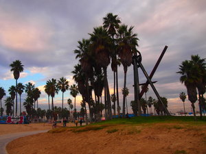 Venice beach sunset