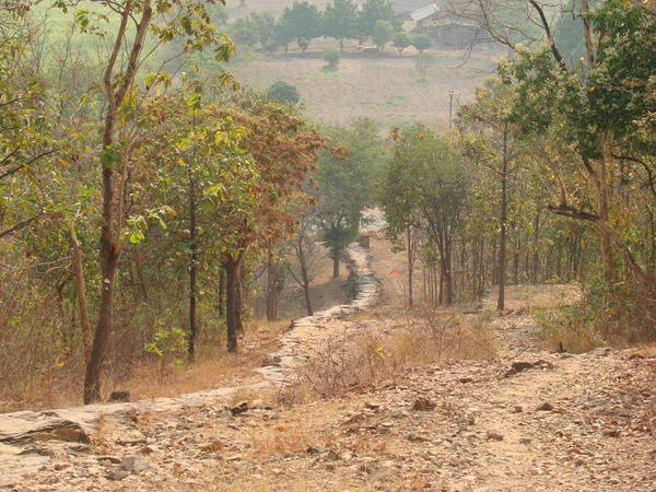A portion of the way down from Wat Saphan Hin