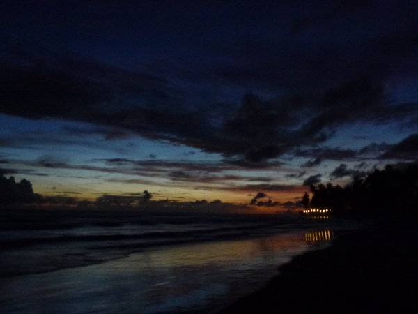 Beachside night skies