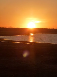 Reservoir sunset