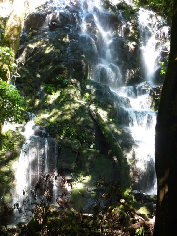 Shimmering waterfall