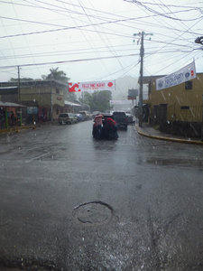 Heavy rain at San Juan DS