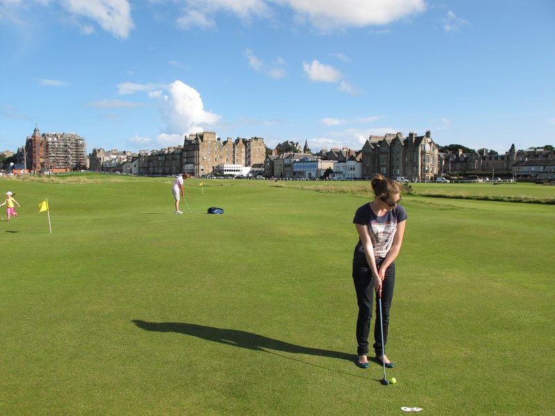 putting at St Andrews