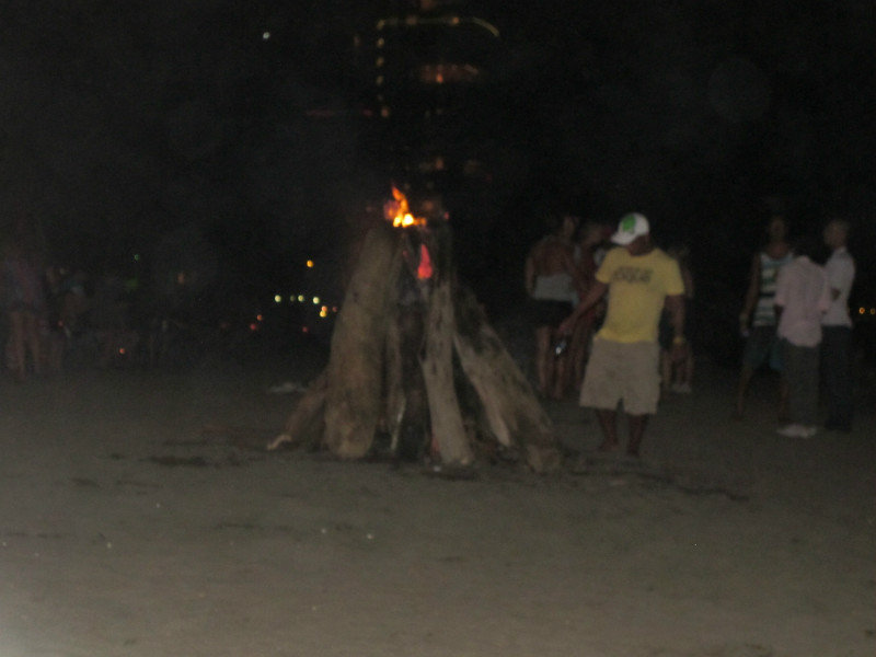 Pretty lame effort of a bonfire on NYE