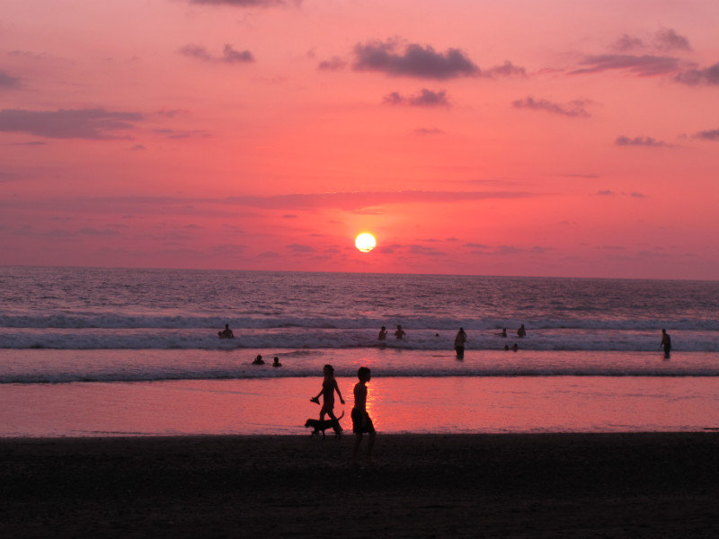 Jaco beach sunset