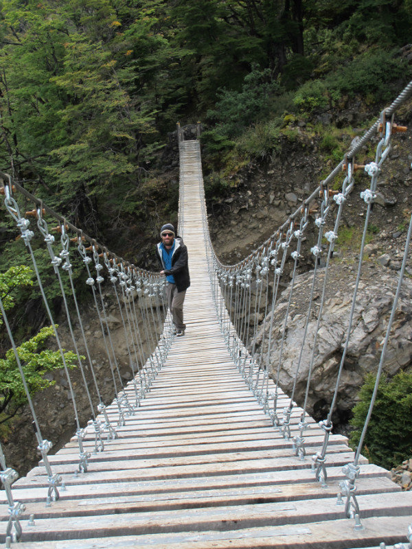 W Trek - Pretty scary high up and steep bridge over a waterfall