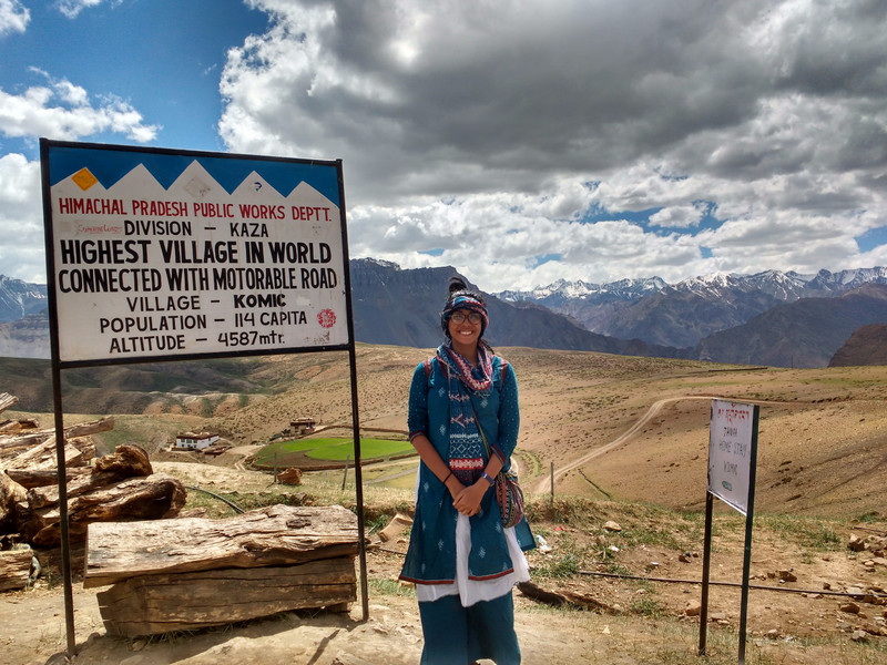 World's highest village connected by road
