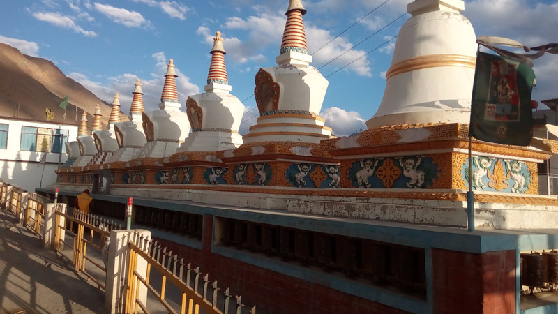 Kaza Monastry Stupas