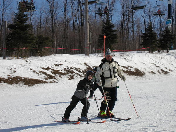 Skiing at Mont St Bruno