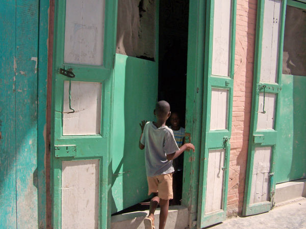 Building front in Miragoane Haiti