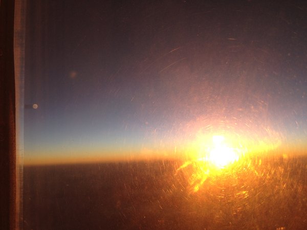 Sunset over Africa