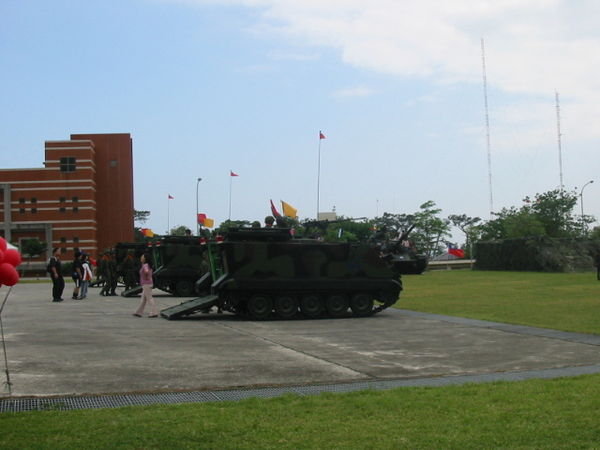 Armoured Personnel Carriers.