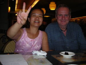 Dinner with June, a Chinese Teacher.