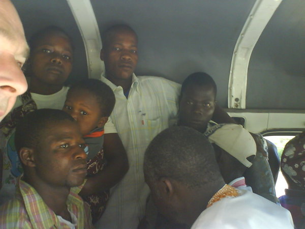 crammed minibus taxi