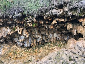 Limestone Stalactites around Quarry Bay
