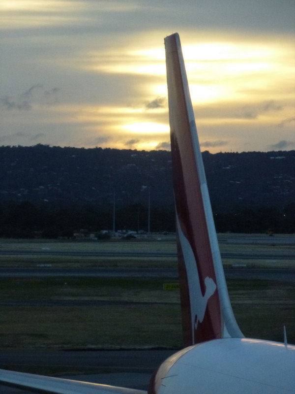 A morning dawns at Perth Airport