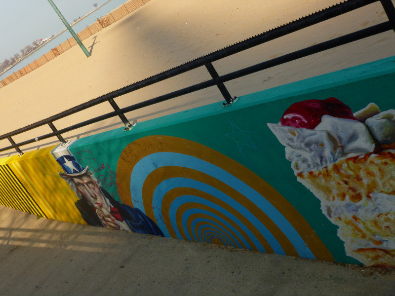 Beach walk murals