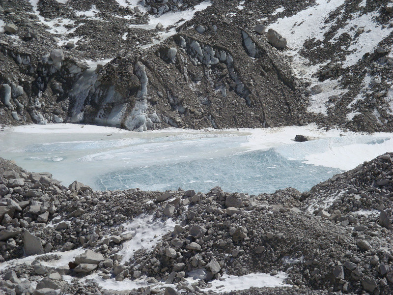 One of the many glacial lakes