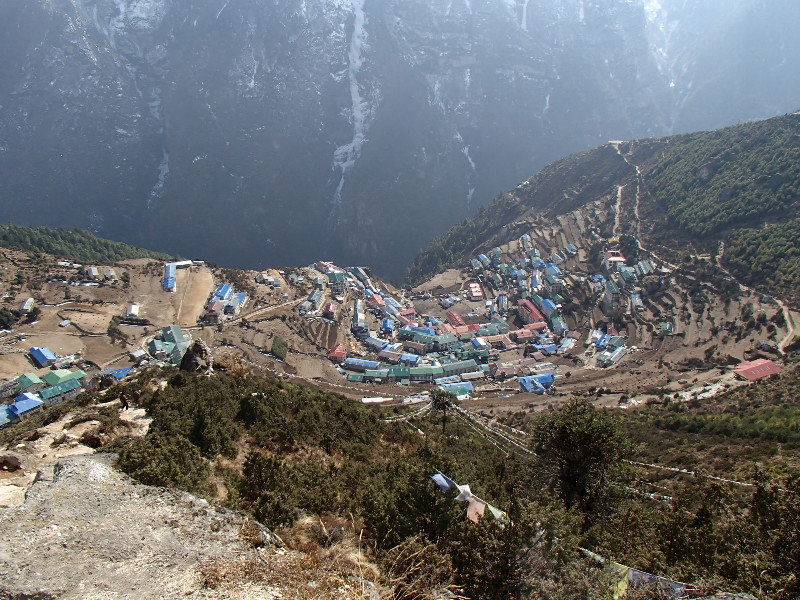 Arriving back into Namche