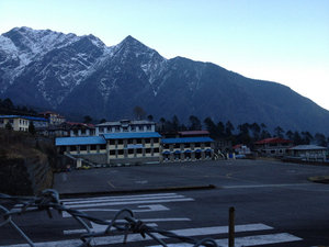 Lukla -0615 in the morning at the airport
