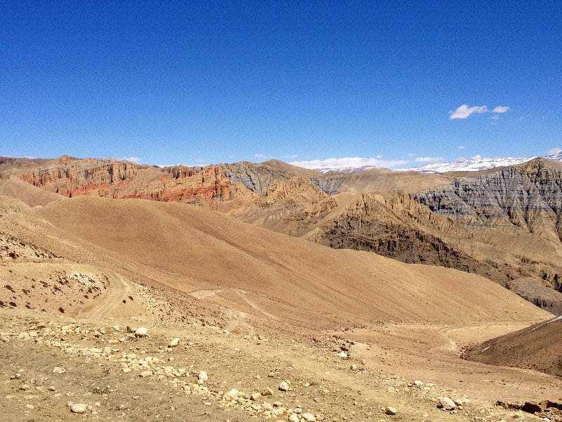 The natural colours of the Upper Mustang