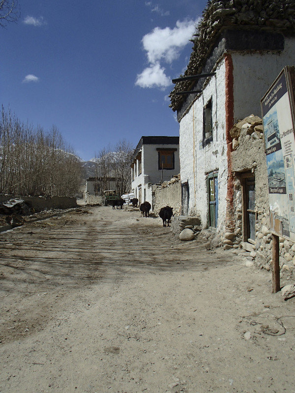 Outside the main gates