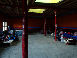 Sleeping dorm at monastery
