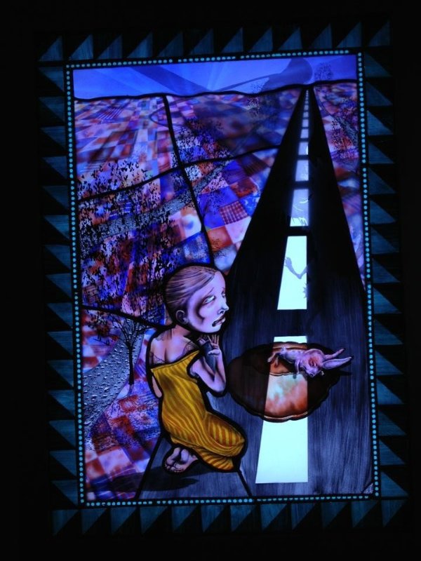 Stained glass at the DeYoung