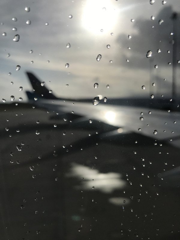 Rainy departure