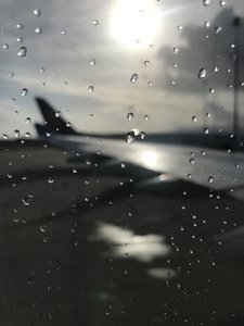 Rainy departure