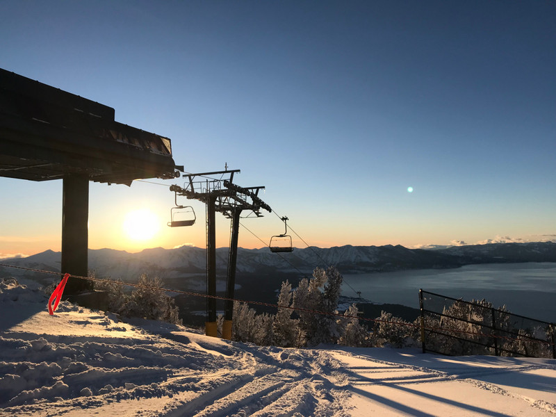 Sunset at Sky Express Chair