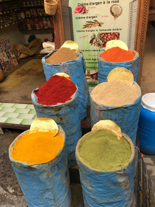 Spices in Fes Medina