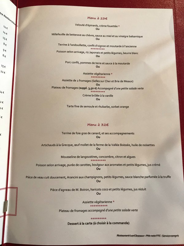 We had the 23 menu