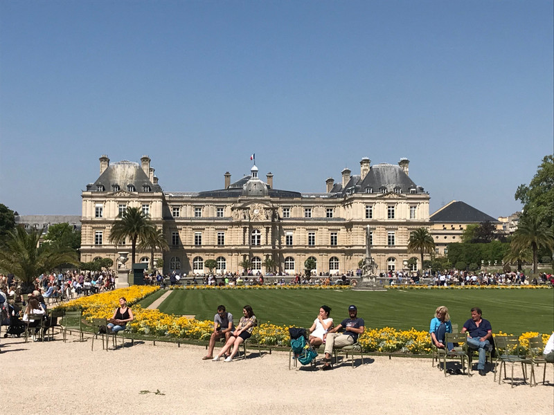 Palais de Luxembourg in the gardens