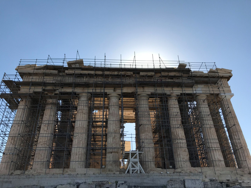 The Parthenon - under reconstruction until 202