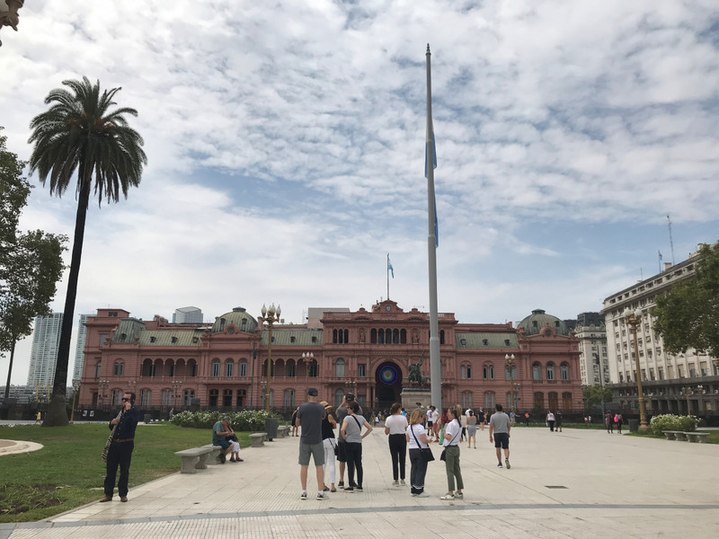Casa Rosada - the President's offices (aka the Pink Palace)