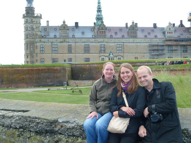 With Kat and Ken at Kronborg Castle, Denmark
