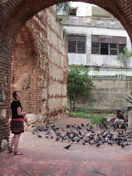 Emma and the pigeons