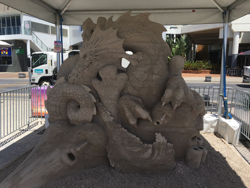 Sand sculpture entry of Karen Fralich a Canadian
