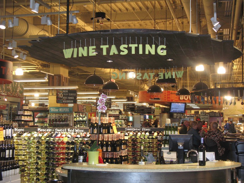 Wine Tasting at Whole Foods Grocery Store
