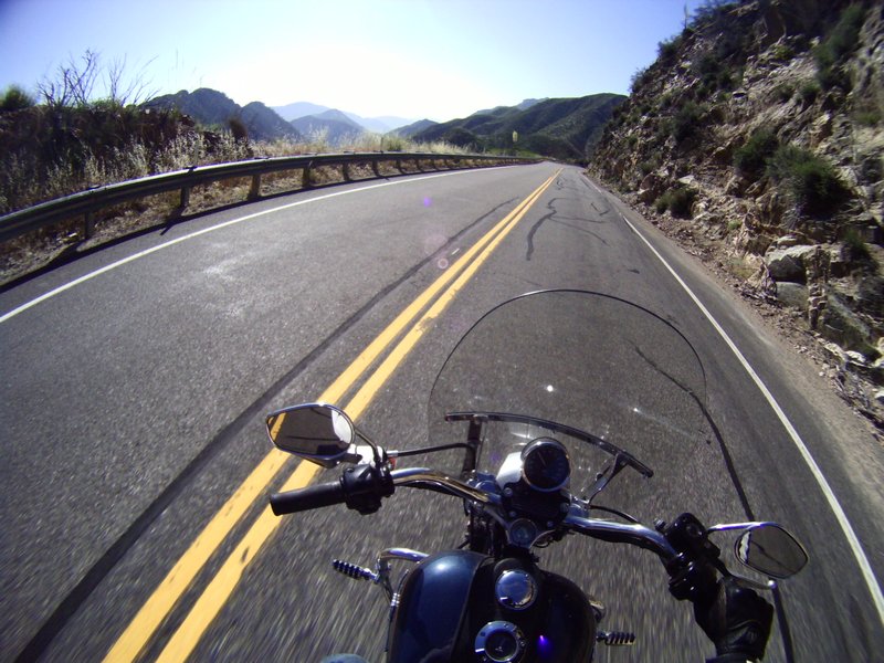 The ride through Angeles Forest